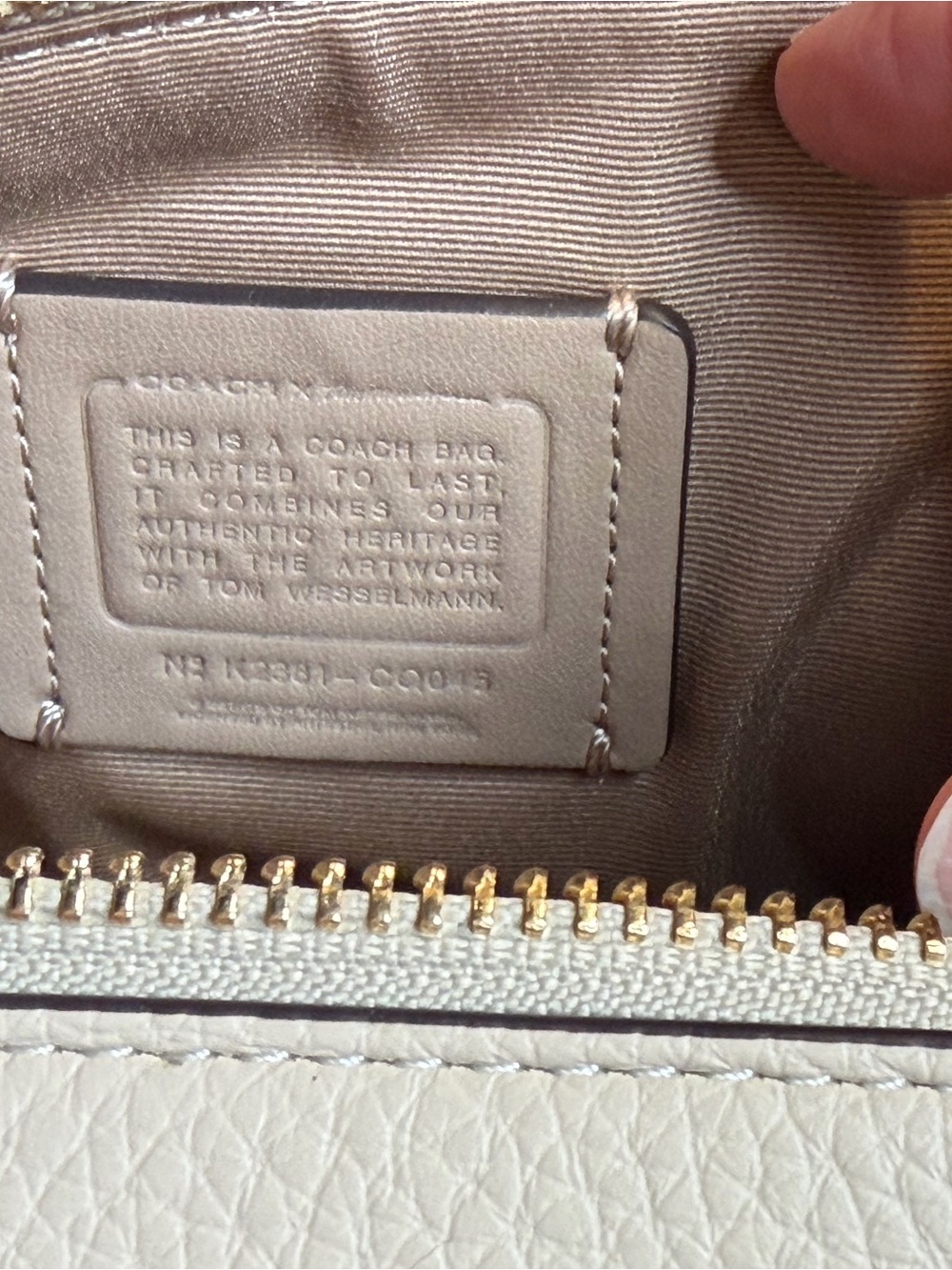 COACH Leather Satchel collaborated with Tom Wesselmann HTF ITEM FINAL PRICE - Picture 11 of 13